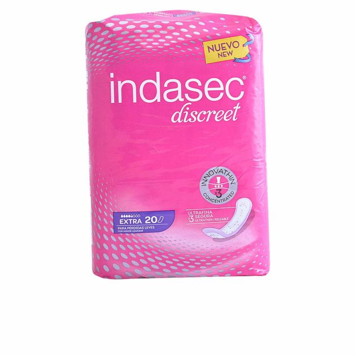 Indasec Compresa Incontinencia Indasec Extra 20 u, Protección Dermoprotect y Controlsec para Mujer 2