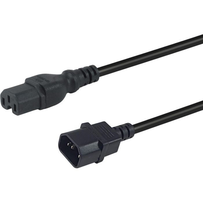 EQUIP 112171 Cable de Corriente C14 a C15, 3m, Negro 0 EQUIP 112171 Cable de Corriente C14 a C15, 3m, Negro 0