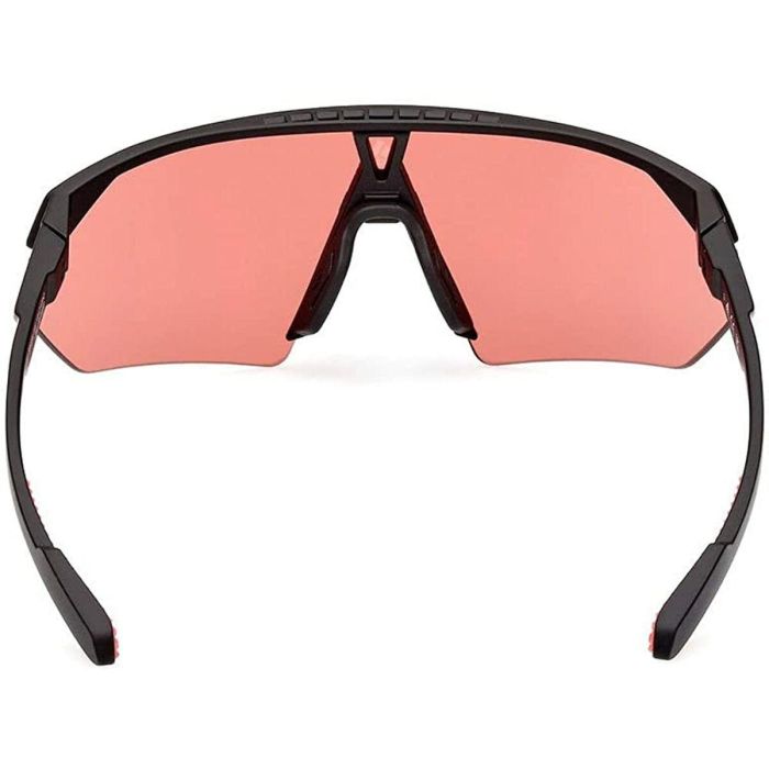 Marcolin Gafas de Sol ADIDAS SPORT SP0076 02E 125 mm, Shield, Negro Mate, Marrón, Mujer 5
