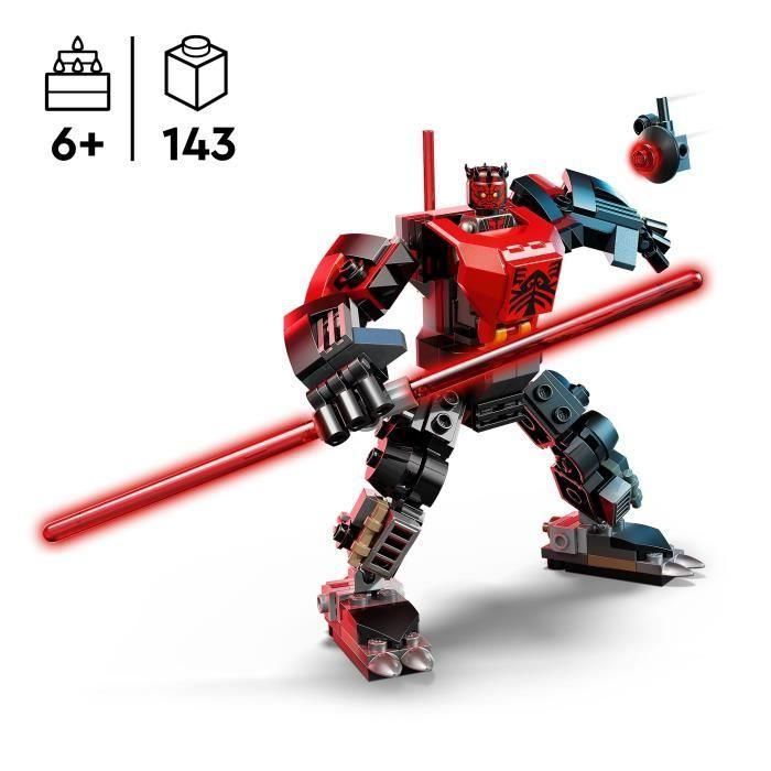LEGO 75411 Star Wars Meca Darth Maul Articulado con Minifigura y Doble Espada Láser 1 LEGO 75411 Star Wars Meca Darth Maul Articulado con Minifigura y Doble Espada Láser 1