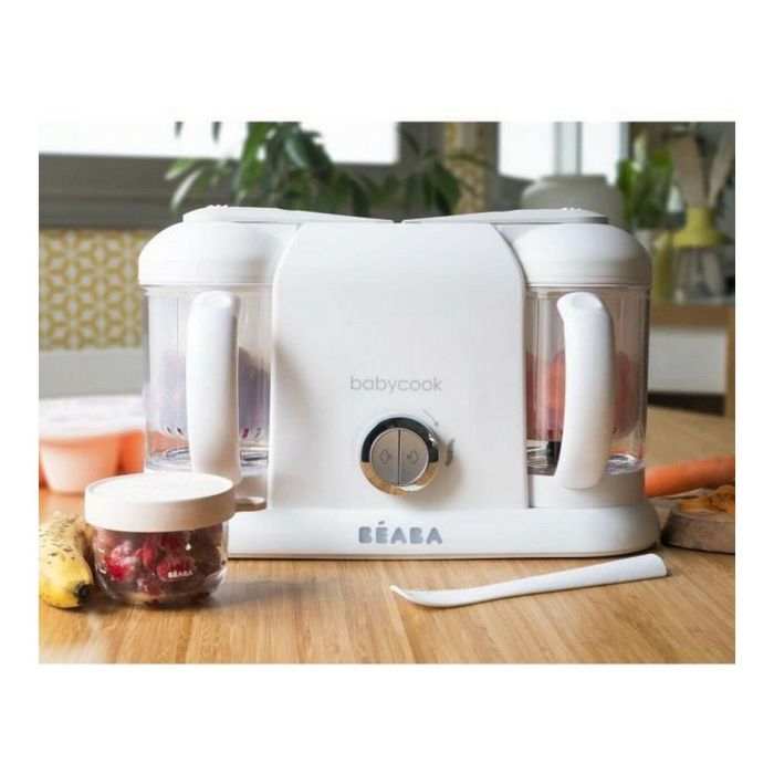 Beaba Babycook Duo Robot de Cocina para Bebés 4 en 1 Vapor, Mezcla, Descongela, Recalienta, 2200ml, Blanco y Plata 1 Beaba Babycook Duo Robot de Cocina para Bebés 4 en 1 Vapor, Mezcla, Descongela, Recalienta, 2200ml, Blanco y Plata 1