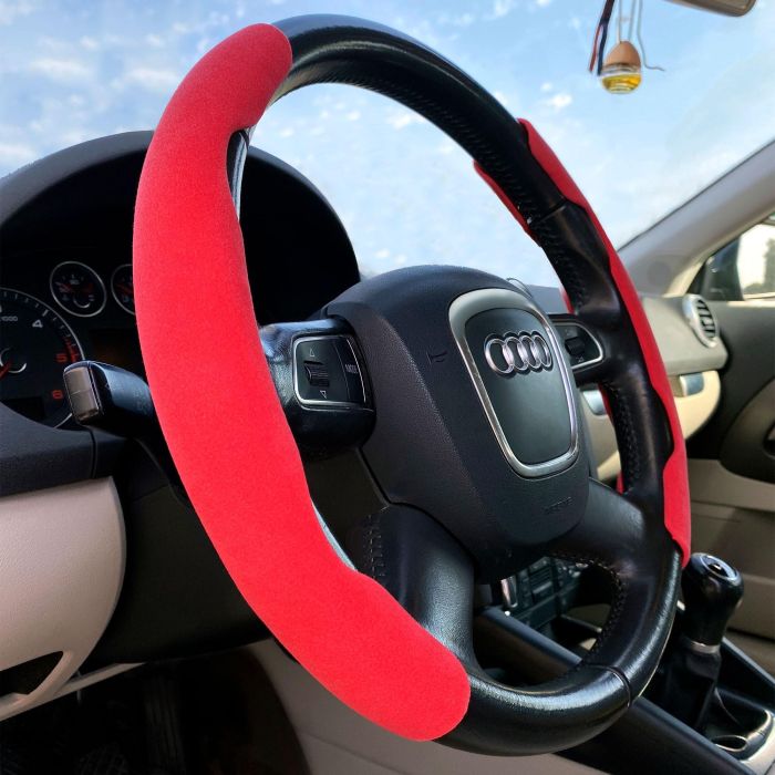Funda De Volante Roja 2 Piezas Occ Sport OCCFV0004 1 Funda De Volante Roja 2 Piezas Occ Sport OCCFV0004 1