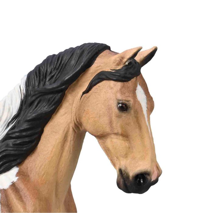 Collecta Semental Tobiano Bayo XL-80028 Figura de Caballo Realista, Pintada a Mano, +3 Años 1