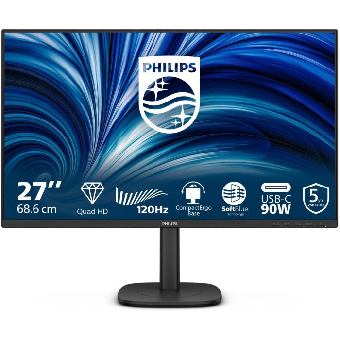 Philips Monitor 27B2U3601 27" Quad HD IPS HDMI DP USB-C Negro