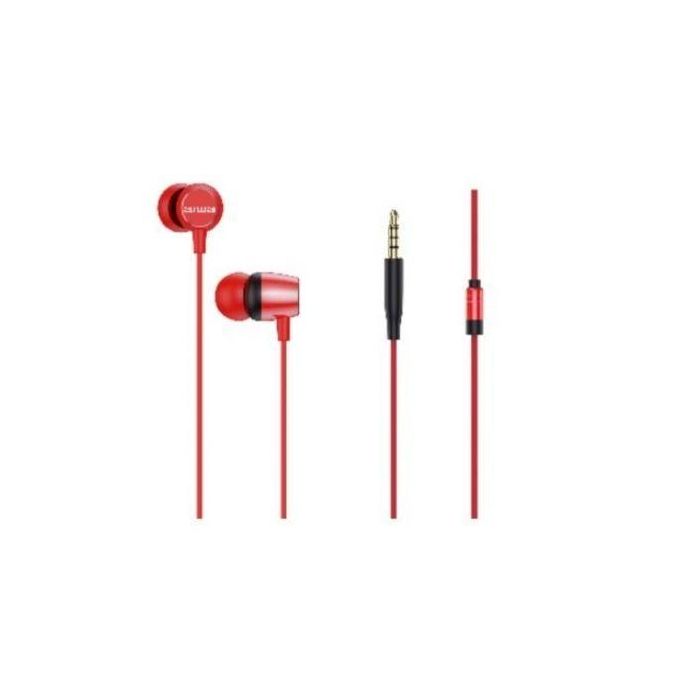 Auriculares Intrauditivos Aiwa ESTM-20RD/ con Micrófono/ Jack 3.5/ Rojos