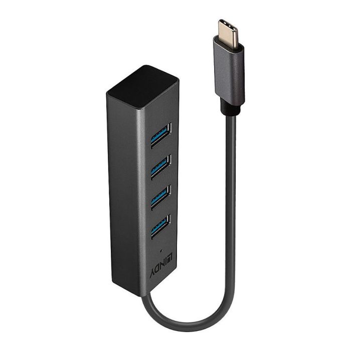 Lindy Hub USB 3.2 Type C de 4 Puertos Tipo A SuperSpeed 5Gbps Lindy Hub USB 3.2 Type C de 4 Puertos Tipo A SuperSpeed 5Gbps