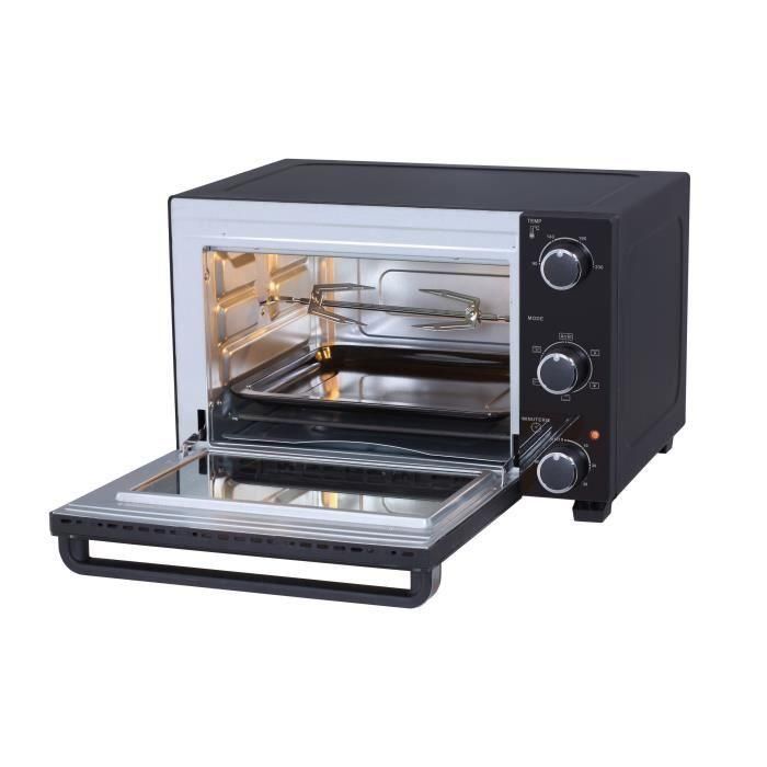 CONTINENTAL EDISON CEMF28B2 - Mini horno eléctrico 28L negro - 1500W - Asador, Circulación natural 3 CONTINENTAL EDISON CEMF28B2 - Mini horno eléctrico 28L negro - 1500W - Asador, Circulación natural 3