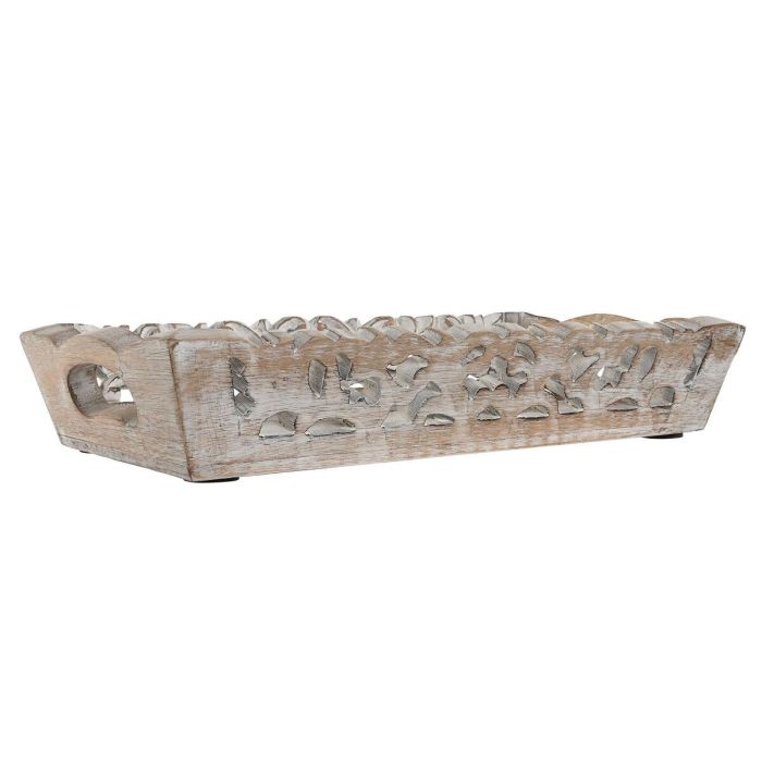 Juego de Bandejas Home ESPRIT Blanco Natural Indio Decapé 40,5 x 25,5 x 6,5 cm (2 Unidades) 2 Juego de Bandejas Home ESPRIT Blanco Natural Indio Decapé 40,5 x 25,5 x 6,5 cm (2 Unidades) 2