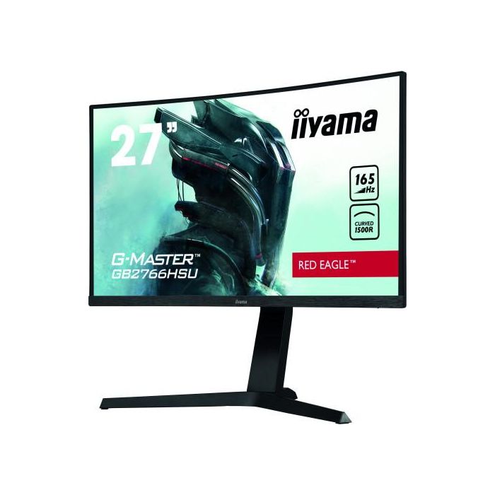 Iiyama GB2766HSU-B1 Monitor Gaming 27" FHD 1ms 165Hz VA Curvo 1500R Negro Altavoces VESA HDMI DisplayPort USB 12
