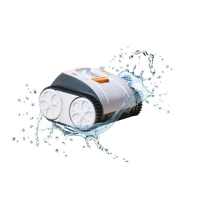 BESTWAY Aquaglide robot aspirador de piscina autónomo para piscinas de fondo plano 3,5 x 5 m, batería recargable 1