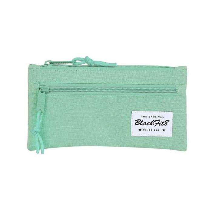 Blackfit8 Portatodo Escolar Doble Cremallera Turquesa para Niños, Estuche Resistente para Lápices y Material Escolar, Poliéster 600D 4 Blackfit8 Portatodo Escolar Doble Cremallera Turquesa para Niños, Estuche Resistente para Lápices y Material Escolar, Poliéster 600D 4