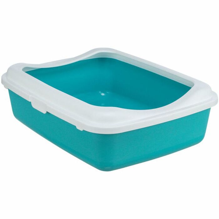 Arenero para Gatos Trixie Classic Azul Blanco Plástico 37 × 15 × 47 cm 1