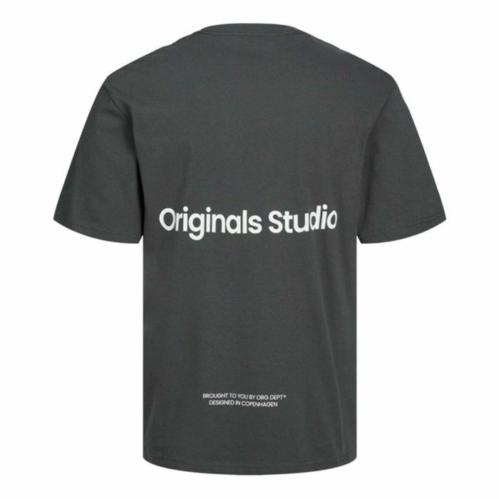 Camiseta de Manga Corta Hombre Jack & Jones Jorvesterbro Gris oscuro 1 Camiseta de Manga Corta Hombre Jack & Jones Jorvesterbro Gris oscuro 1