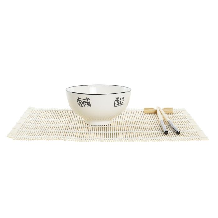 Sushi Oriental DKD Home Decor Blanco Negro 14.5 x 31 x 14.5 cm Set de 16 2 Sushi Oriental DKD Home Decor Blanco Negro 14.5 x 31 x 14.5 cm Set de 16 2