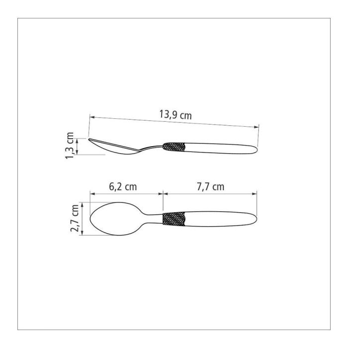 Tramontina Cubiertería 30 Piezas Negro Acero Inoxidable Mango Polipropileno 4