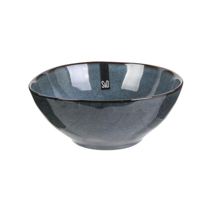 Home Deco Factory Cuenco de Gres Azul 14.5 cm, Altura 6 cm, Capacidad 350 ml Home Deco Factory Cuenco de Gres Azul 14.5 cm, Altura 6 cm, Capacidad 350 ml