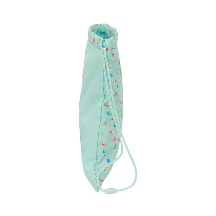 Bolsa Mochila con Cuerdas Safta Caracol Turquesa 26 x 34 x 1 cm 2 Bolsa Mochila con Cuerdas Safta Caracol Turquesa 26 x 34 x 1 cm 2
