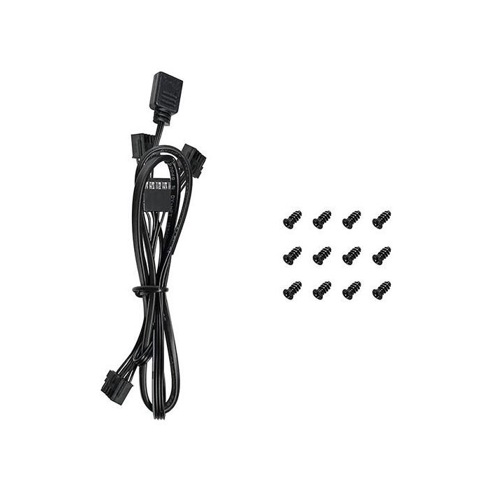 DeepCool FL12R-3 IN 1 Triple-Pack Ventilador 120mm RGB para Carcasa PC, 500-2150 RPM, 93,45 m³/h, Negro 4