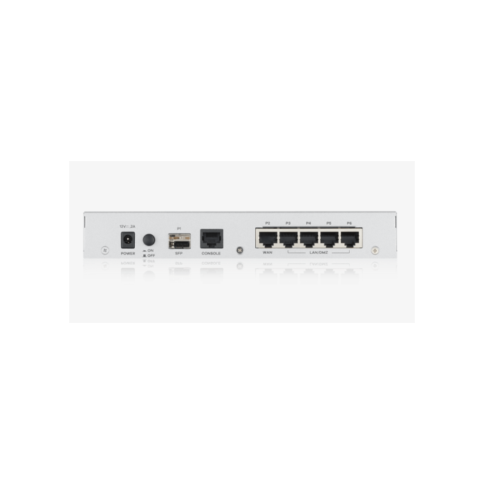 Zyxel Firewall USG FLEX 100 | USGFLEX100-EU0111F | 900Mbit/s Firewall, 270Mbit/s VPN, 4 LAN/DMZ Ports, 1 WAN, 1 SFP, 1 USB 2 Zyxel Firewall USG FLEX 100 | USGFLEX100-EU0111F | 900Mbit/s Firewall, 270Mbit/s VPN, 4 LAN/DMZ Ports, 1 WAN, 1 SFP, 1 USB 2