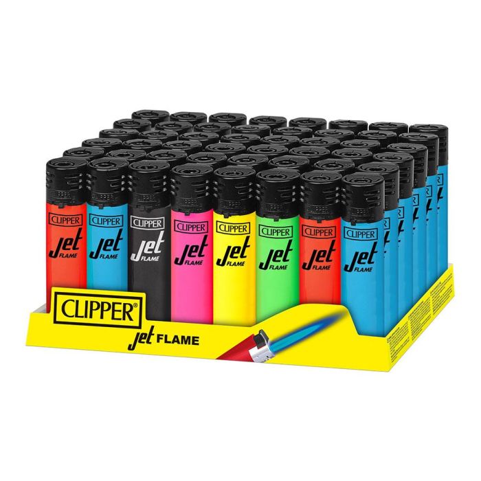 Clipper Encendedor Jet Flame Llama Anti-viento Shiny Colores Surtidos ckj1a001h 1 Clipper Encendedor Jet Flame Llama Anti-viento Shiny Colores Surtidos ckj1a001h 1