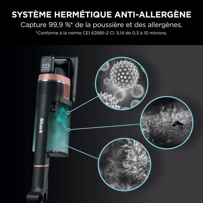 SHARK Stratos IZ400EU - Aspiradora escoba inalámbrica - Tecnología DuoClean + PowerFins Plus - Iluminación LED 4 SHARK Stratos IZ400EU - Aspiradora escoba inalámbrica - Tecnología DuoClean + PowerFins Plus - Iluminación LED 4