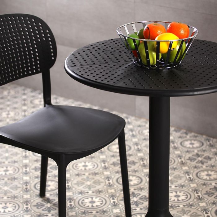 Silla De Comedor Negra Apilable Versa 41X80CM (4 Unidades) 3 Silla De Comedor Negra Apilable Versa 41X80CM (4 Unidades) 3