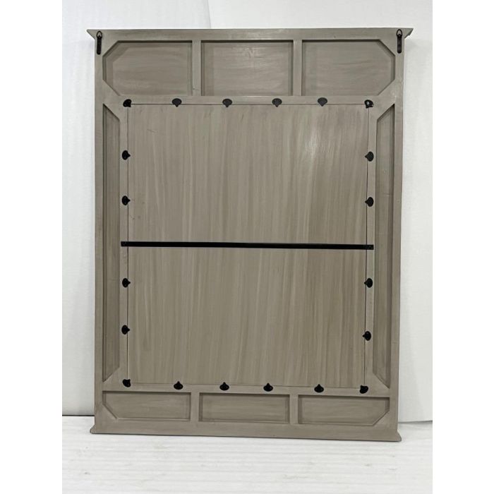 DKD Home Decor Espejo Romántico Gris Mango MDF 133 x 8.5 x 167 cm 3