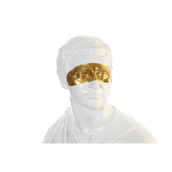 DKD Home Decor Figura Busto Moderna Resina Blanco y Dorado, Altura 33 cm, Colección de 4 Unidades para Decoración del Hogar 1 DKD Home Decor Figura Busto Moderna Resina Blanco y Dorado, Altura 33 cm, Colección de 4 Unidades para Decoración del Hogar 1