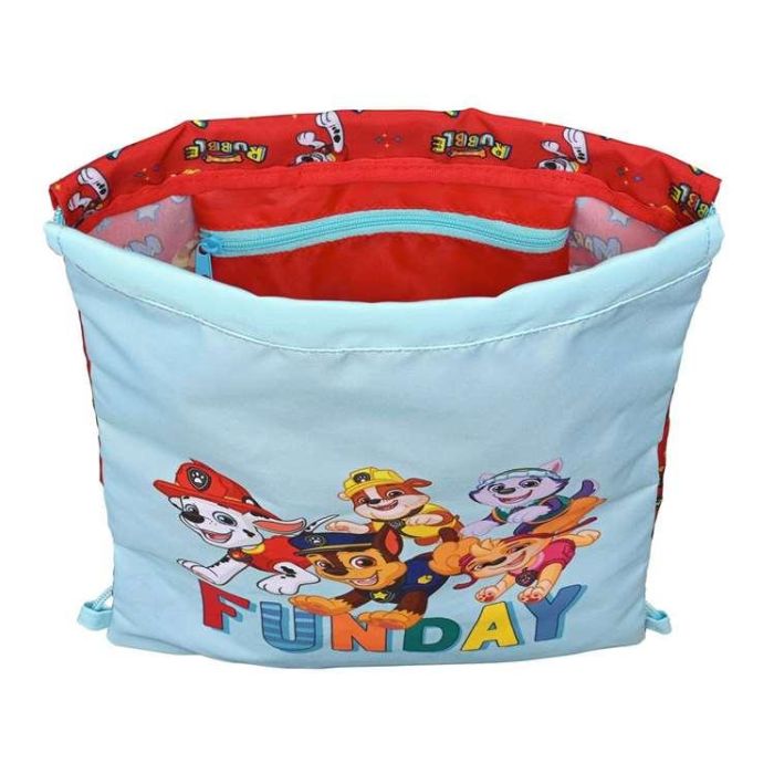 Bolsa Mochila con Cuerdas The Paw Patrol Funday Rojo Azul claro (26 x 34 x 1 cm) Bolsa Mochila con Cuerdas The Paw Patrol Funday Rojo Azul claro (26 x 34 x 1 cm)