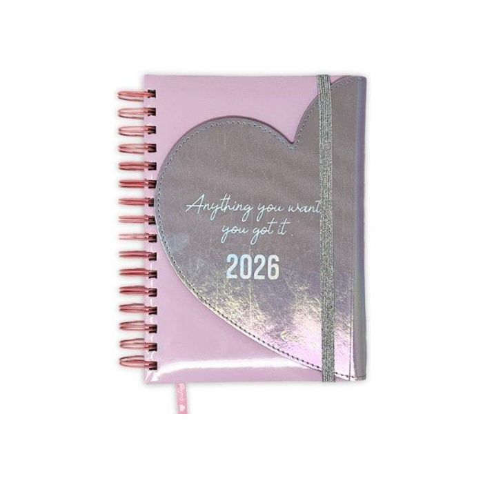 Agenda Anual (2026) Mooving Quitapesares Wire-O Tapa Extra Con Goma 150X210 2D/P