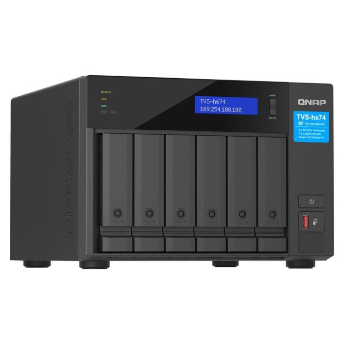 QNAP TVS-H674 NAS Torre Ethernet Negro i5-12400 4 QNAP TVS-H674 NAS Torre Ethernet Negro i5-12400 4