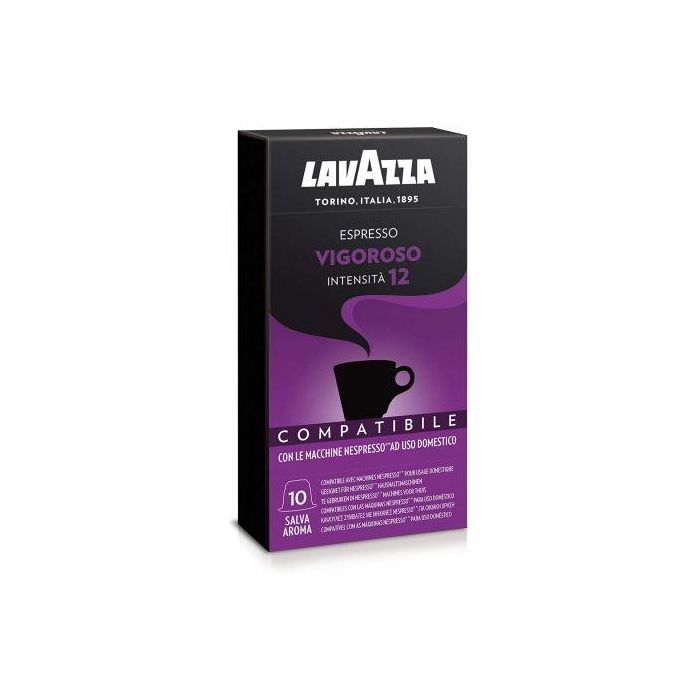 Cápsula Lavazza Vigoroso para cafeteras Nespresso/ Caja de 10 2