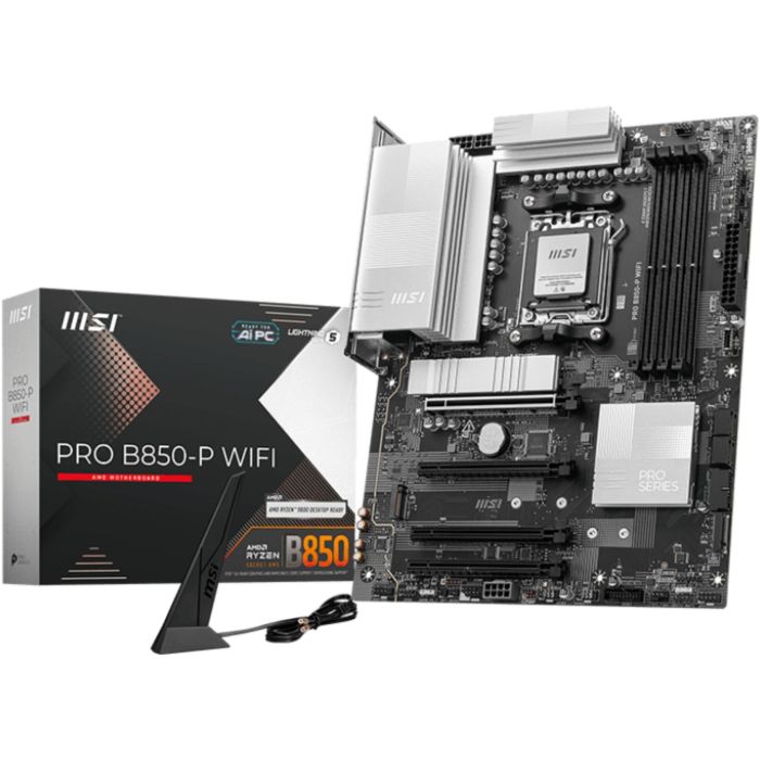 MSI PRO B850-P WiFi Placa Base AMD AM5 B850 DDR5 256GB WiFi 7 ATX - 911-7E56-008