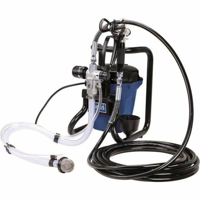 Scheppach Estación de Pintura Airless ACS3000, 207 Bares, 1.1 L/min, Aplicación Precisa y Uniforme de Pintura