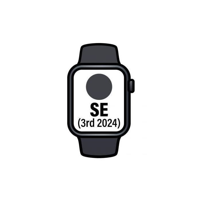 Apple MXGM3QL/A Smartwatch Watch SE 3rd Gen GPS + Cellular 44mm Caja de Aluminio Medianoche Correa Deportiva Medianoche M/L