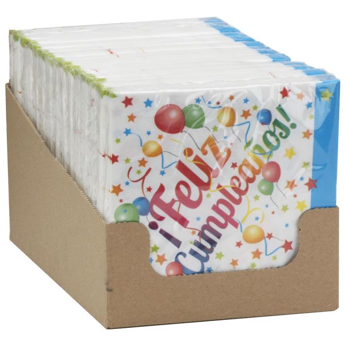 Juego De 16 Servilletas Party Time 33x33 cm 3 Juego De 16 Servilletas Party Time 33x33 cm 3