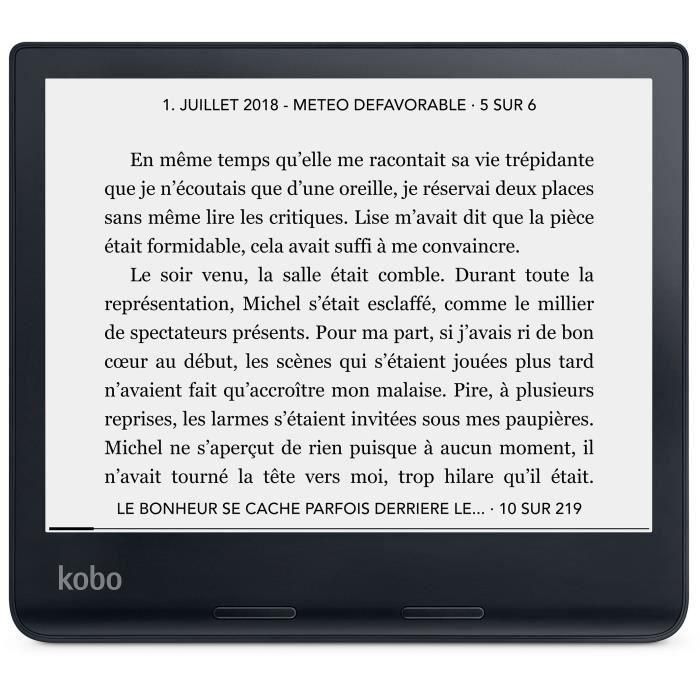 Kobo Lector electrónico Sage táctil 8" HD Comfortlight PRO 300 ppp Impermeable Bluetooth 32GB Negro 1 Kobo Lector electrónico Sage táctil 8" HD Comfortlight PRO 300 ppp Impermeable Bluetooth 32GB Negro 1