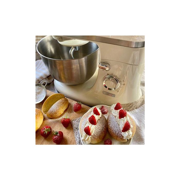 Ariete 1588/03 Robot de Cocina Vintage Beige con Bol de Acero Inoxidable y 10 Velocidades 6 Ariete 1588/03 Robot de Cocina Vintage Beige con Bol de Acero Inoxidable y 10 Velocidades 6