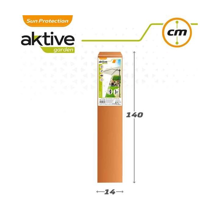 Aktive Parasol de Terraza 270 cm con Chimenea y Mástil de Aluminio 6