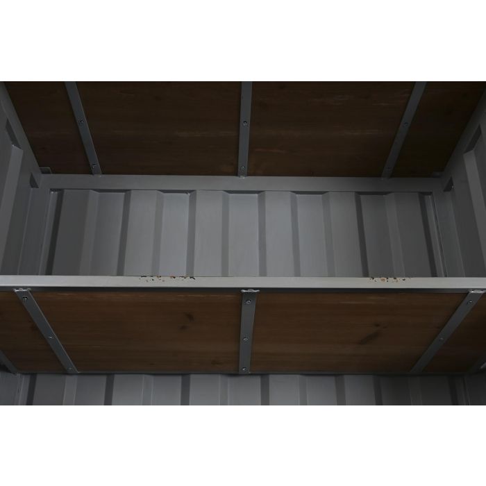 DKD Home Decor Estantería Vintage Gris 44 x 168.5 x 87 cm Metal y MDF Contenedor 9