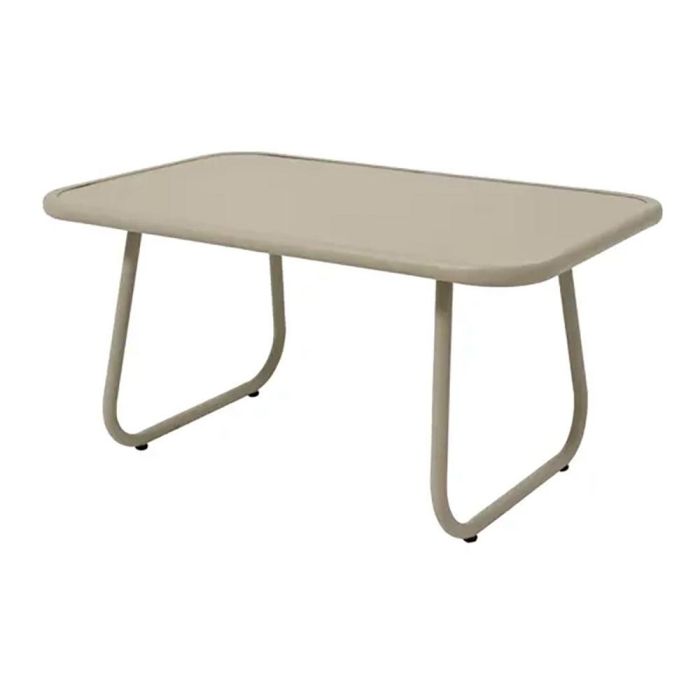 Outdoor Living By Decoris Conjunto Jardín 4 Piezas Modelo Bogotá - Mesa, Banco y 2 Sillas Beige, Estructura Hierro, Textil Repele Agua