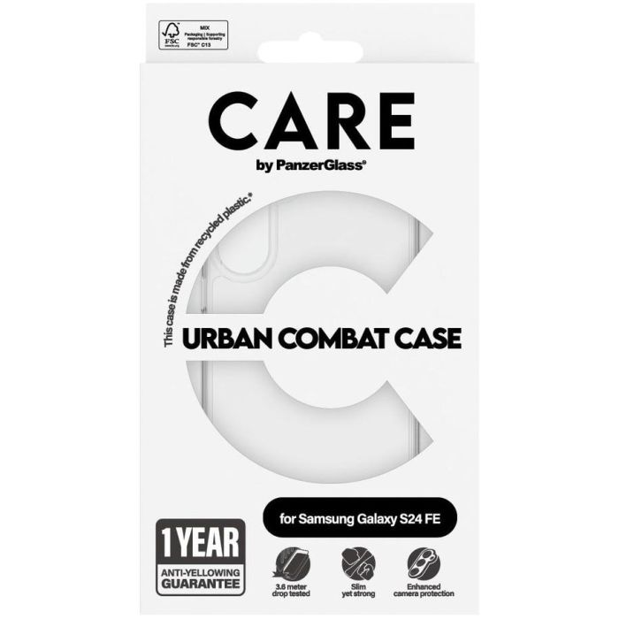 CARE Flagship Urban Combat Case Clear Samsung Galaxy S24 FE 3