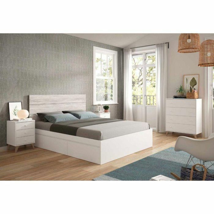 Calicosy HAB8423490266329 Cómoda Sweet de 4 Cajones Blanca 95 x 77,5 x 40 cm 2