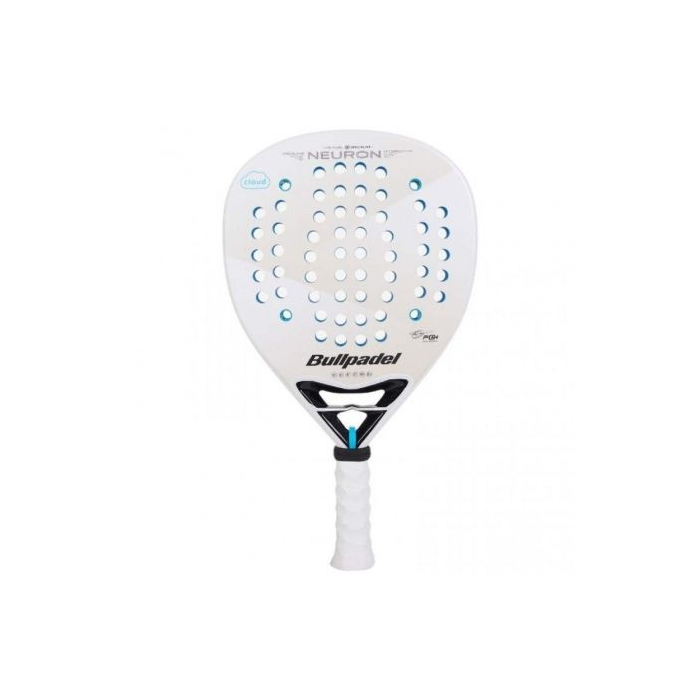 Bullpadel Pala de Pádel Neuron Cloud 2025 Fede Chingotto PAD NEU CL 25 - Blanca, Híbrida para Jugador Intensivo Defensa