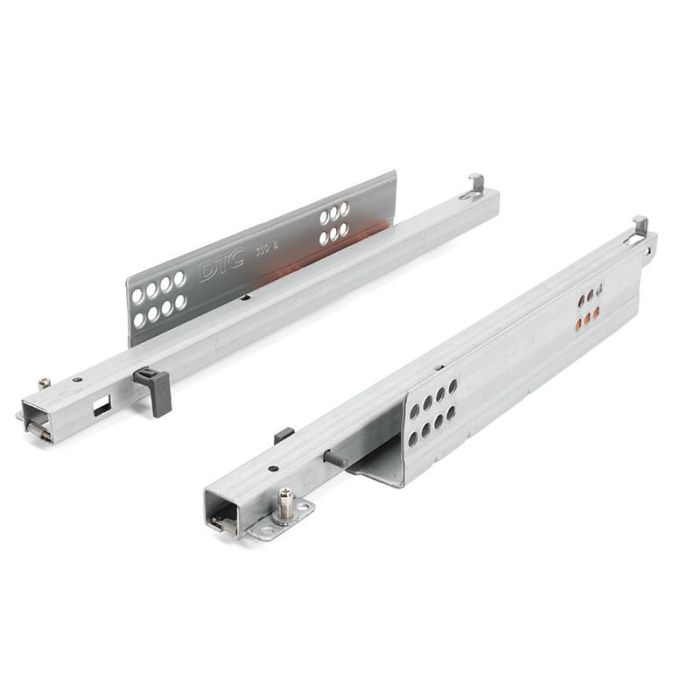 DTC TourPush 2 Guía Oculta de Extracción Parcial para Cajones y Muebles, Tecnología Push-to-Open, Capacidad 25 kg, 300 mm Largo DTC TourPush 2 Guía Oculta de Extracción Parcial para Cajones y Muebles, Tecnología Push-to-Open, Capacidad 25 kg, 300 mm Largo