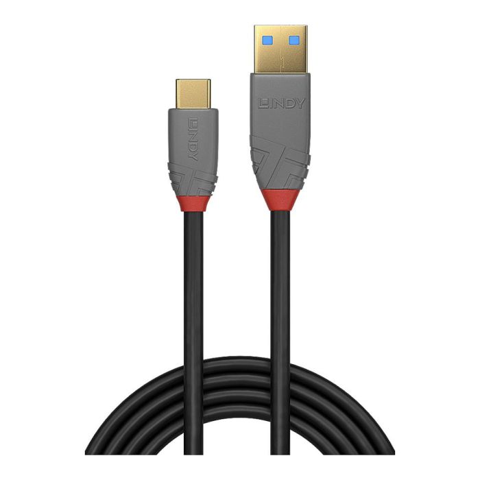 Cable USB A a USB C LINDY 36910 50 cm Negro 1