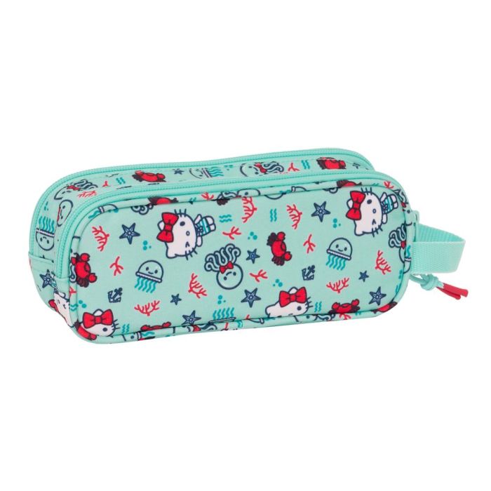 Portatodo Doble Hello Kitty Sea lovers Turquesa 21 x 8 x 6 cm 1