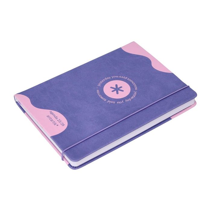 Agenda Escolar Antartik 25-26 Encuadernada Ggo! Simil Piel Morado Semana Vista A5 Bilingüe Papel Fsc 80 gr 5 Agenda Escolar Antartik 25-26 Encuadernada Ggo! Simil Piel Morado Semana Vista A5 Bilingüe Papel Fsc 80 gr 5