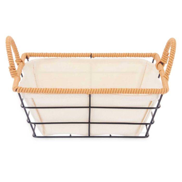Cesta Asas Metal Cuadrada Kinvara 26X12CM (24 Unidades) 2 Cesta Asas Metal Cuadrada Kinvara 26X12CM (24 Unidades) 2