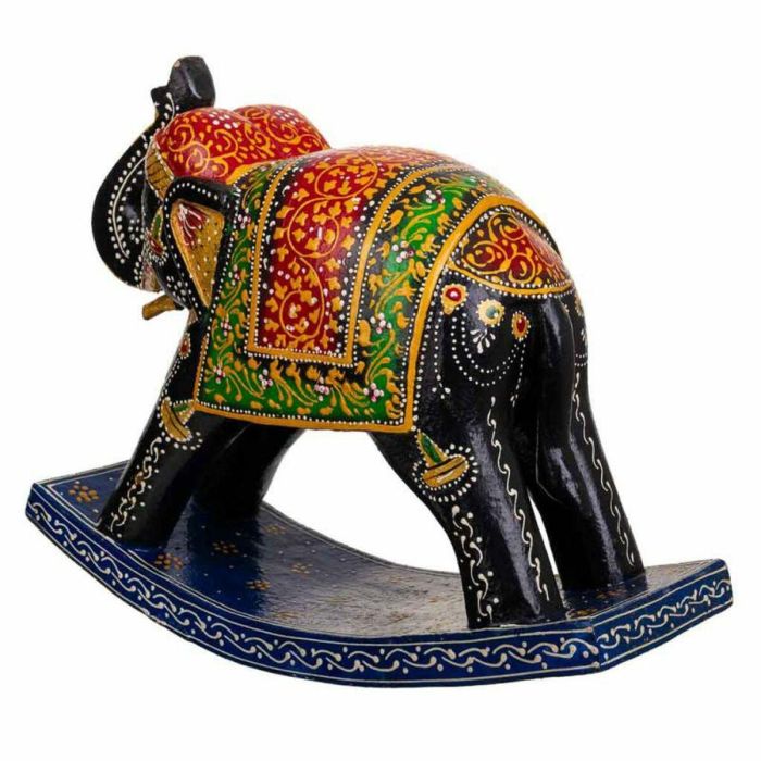 Figura Decorativa Alexandra House Living Madera de mango Elefante 10 x 22 x 28 cm 5